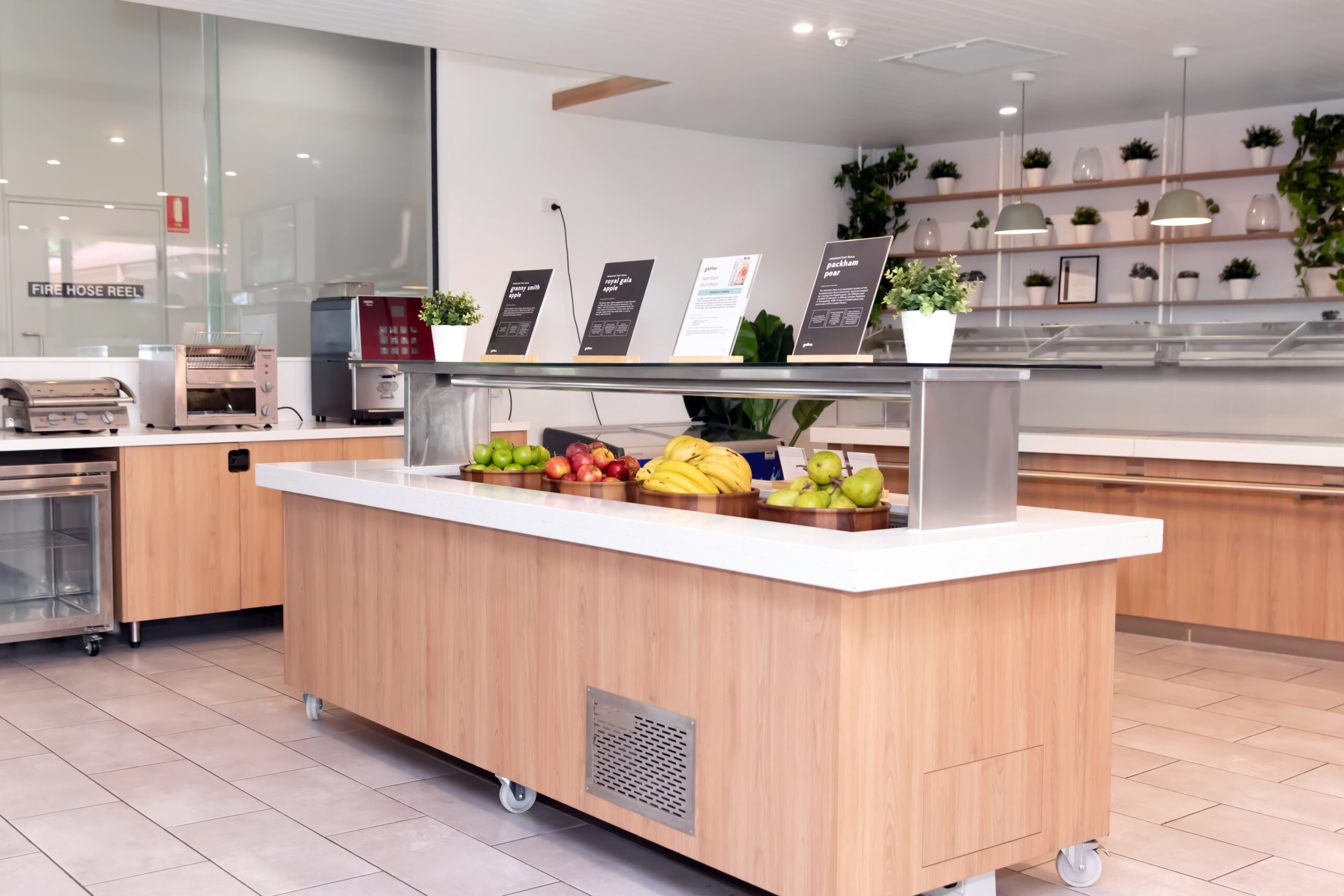 servery at the dining hall